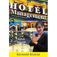 Hotel Management : Untuk sekolah perhotelan